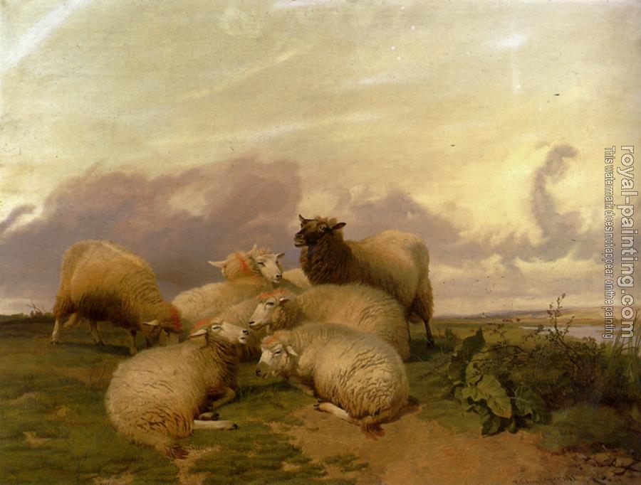 Thomas Sidney Cooper : Sheep In Canterbury Water Meadows